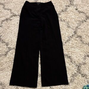 WHBM White House Black Market Wide Leg Trousers Pants Black Size 0